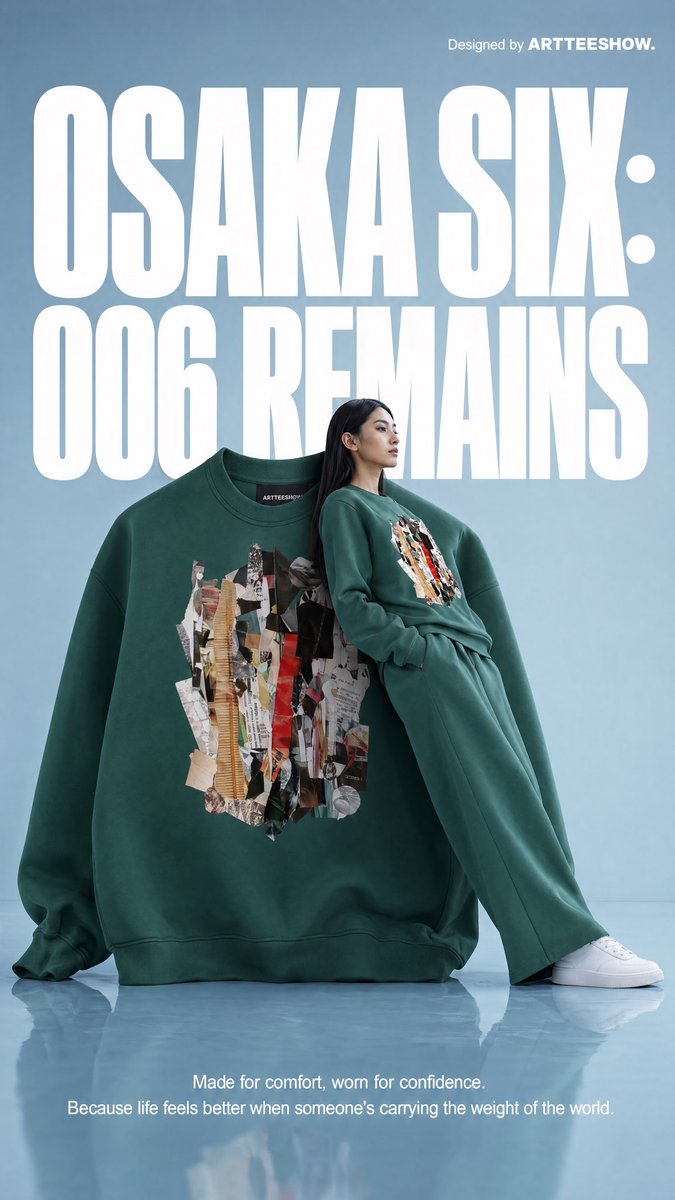 Editorial Osaka Six Sweatshirt Ad — GPT Image 2 example by @_LaurentB