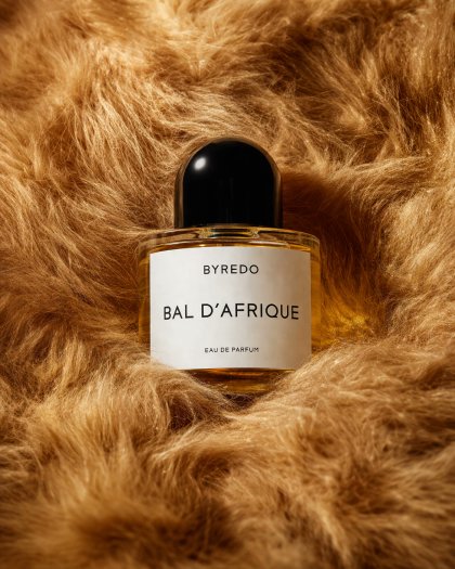 Editorial Perfume Bottle in Golden Fur — GPT Image 2 example by @Salmaaboukarr