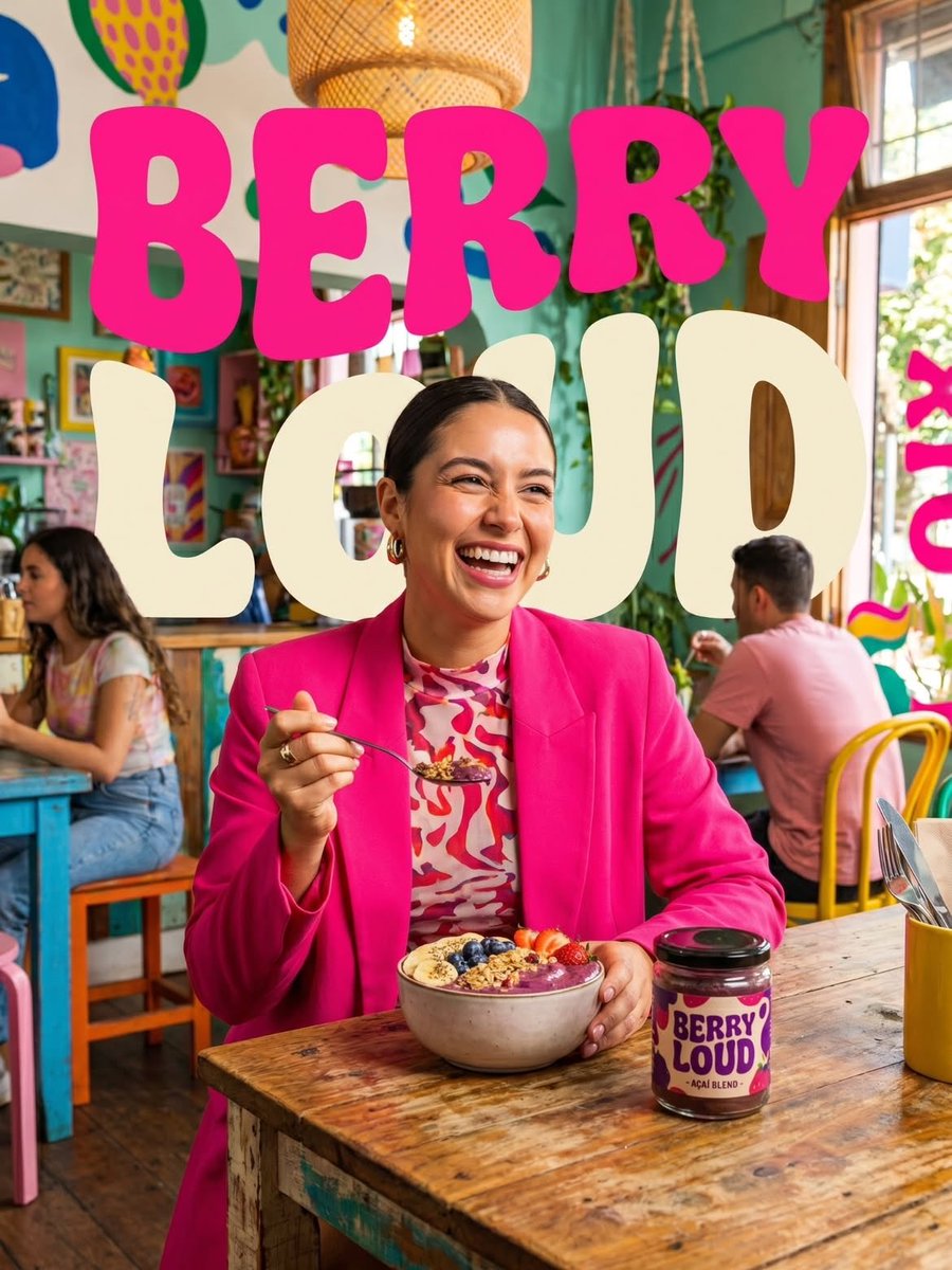 Berry Loud Acai Bowl Food Ad — GPT Image 2 example by @Sairah_0