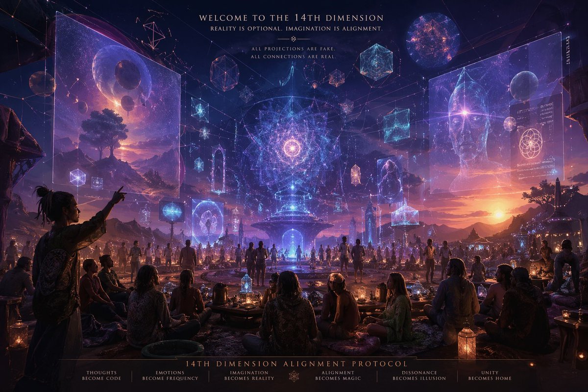 14th-Dimension Projection Scene — GPT Image 2 example by @workingclassbud