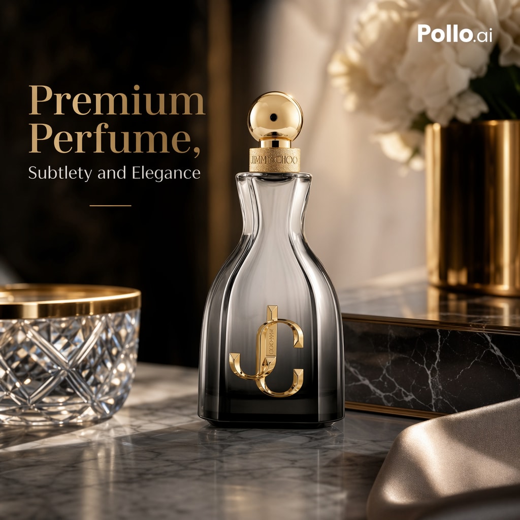 E-commerce Main Image - Luxury Perfume Ad on Marble Vanity — GPT Image 2 prompt example by @MiguelMaestroIA