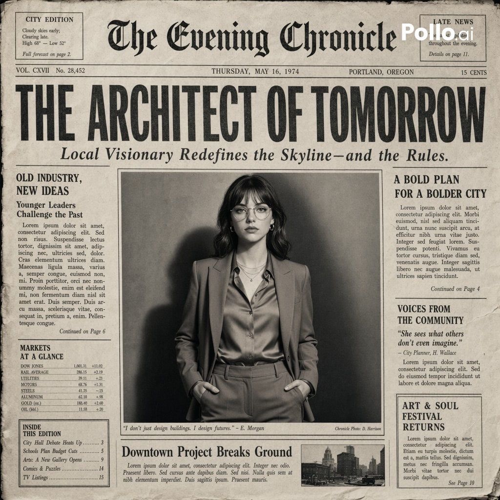 Create the most realistic front page design of a vintage newspaper featuring ... — GPT Image 2 example by @Naiknelofar788