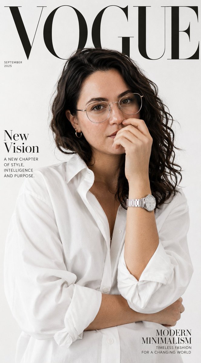 Minimalist Vogue Editorial Cover — GPT Image 2 example by @vireonixx
