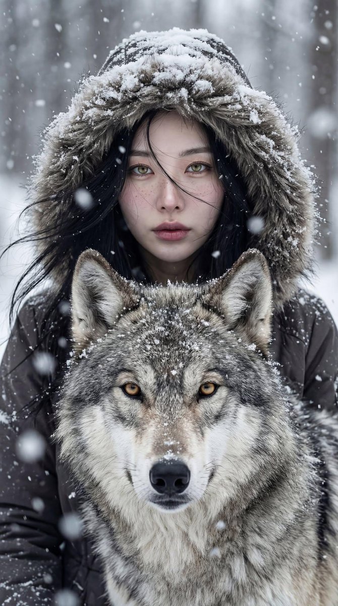 Winter Wolf Cinematic Portrait — GPT Image 2 example by @iamaiistudio