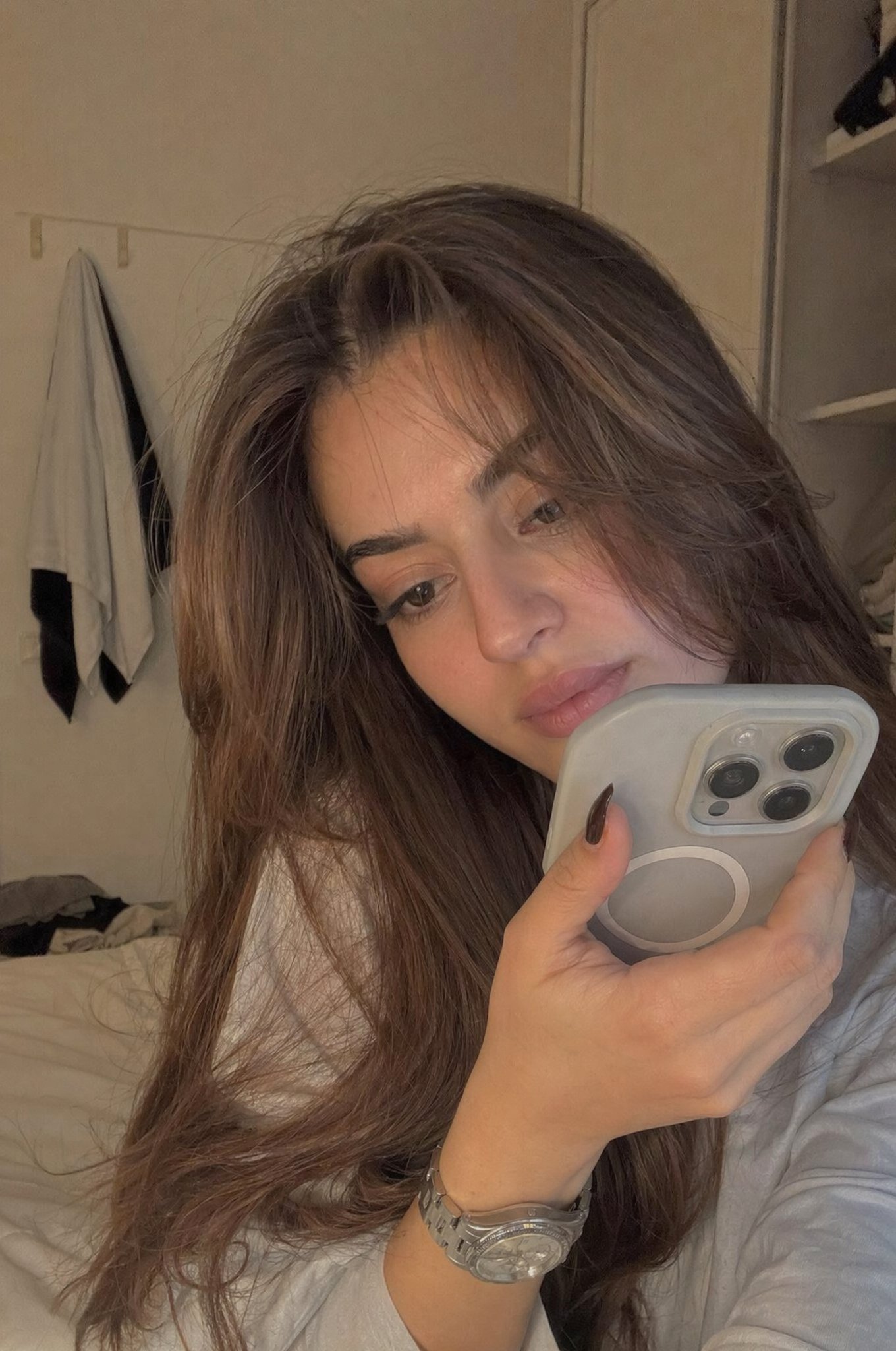 Realistic Candid Bedroom Recording Portrait — GPT Image 2 example by @ChillaiKalan__