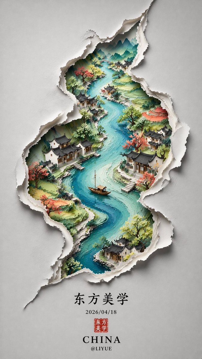 Chinese Minimalist S-Shaped Poster — GPT Image 2 example by @liyue_ai