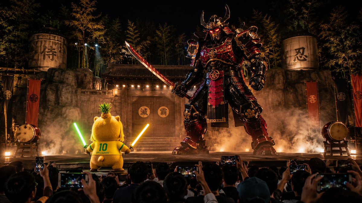 Nighttime Japanese Theater Cinematic — GPT Image 2 example by @Preda2005