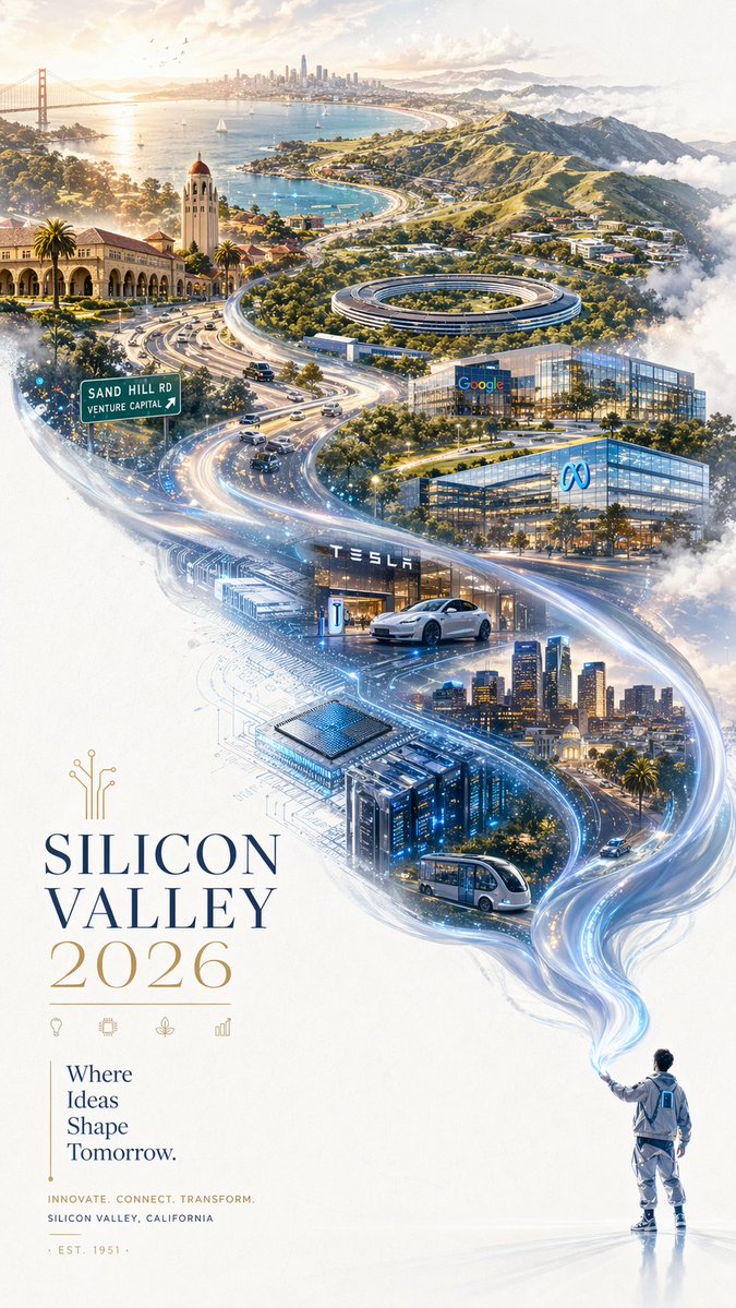 Silicon Valley 2026 Promo Poster — GPT Image 2 example by @carsonyungos