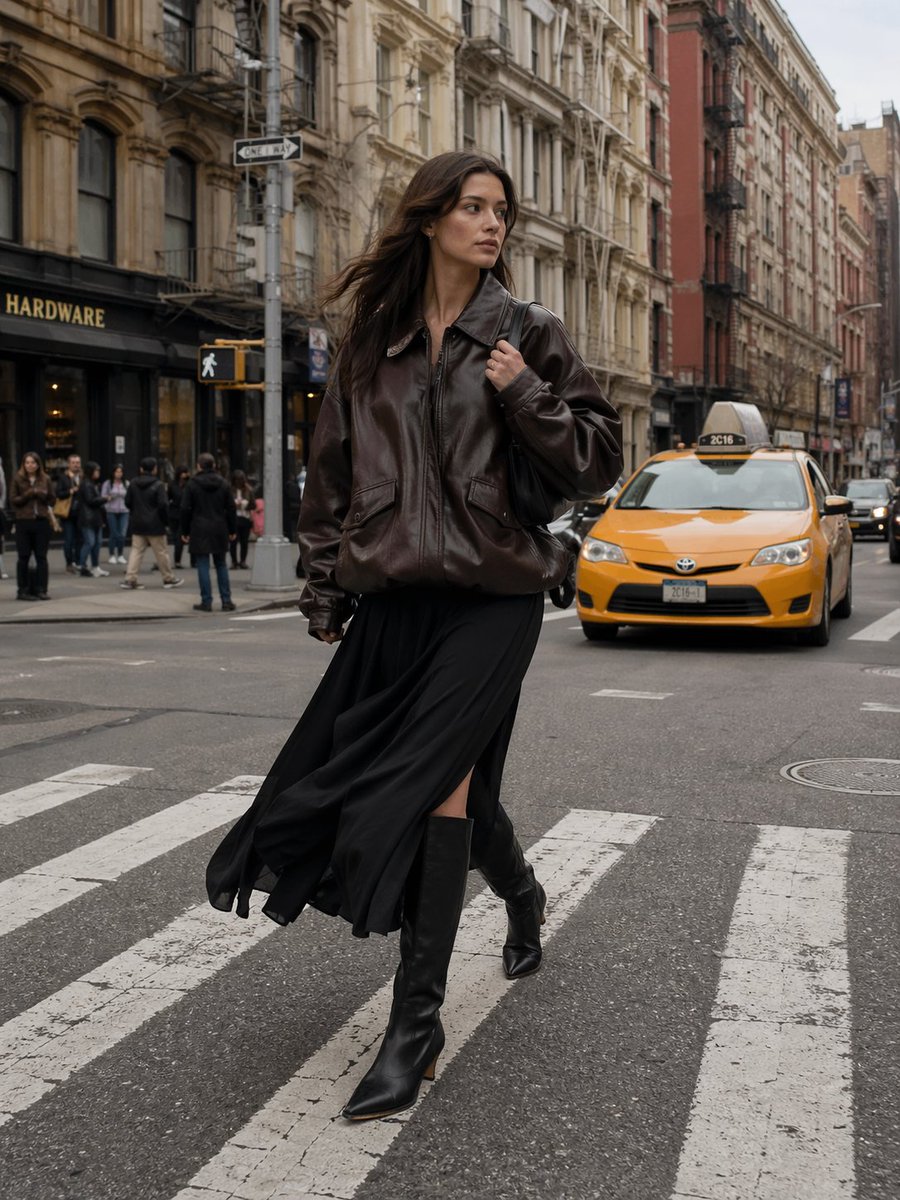 A full-body outdoor shot captures a young Caucasian woman, possibly in her la... — GPT Image 2 example by @AIwithSarah_